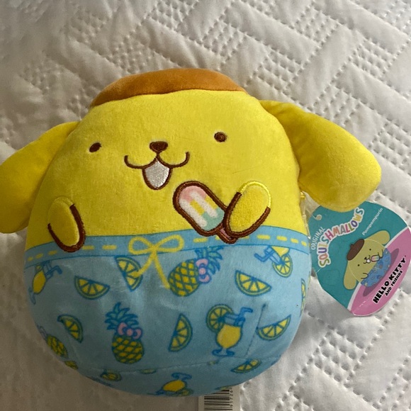 Kellytoy Other - Pompompurin Squishmallow with Ice Cream Sanrio Kellytoy 6.5" Sanrio